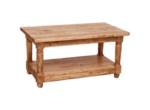 3000005137234 - Rustikaler Rauchertisch aus massivem Lindenholz natur L90xPR50xH45 cm Made in Italy