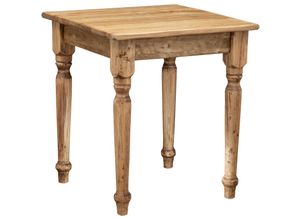 3000005142443 - Biscottini - Landhaus Tisch aus massivem Lindenholz L70xPR70xH78 cm Made in Italy