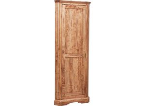 3000005152022 - Biscottini - Landhaus Eckschrank aus massivem Lindenholz mit natürlicher Oberfläche L50xPR50xH184 cm Made in Italy