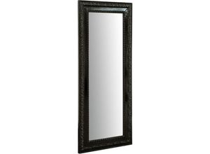 3000005445643 - Biscottini - Spiegel Wandspiegel und vertikal horizontal hängender Spiegel L35xPR4xH82 cm glänzend schwarz