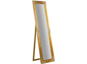 3000005468000 - Bodenspiegel L44xPR3xH164 cm mit antikiertem goldenem Finish