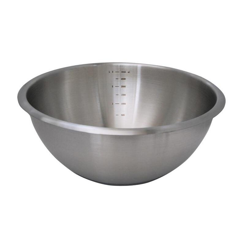 3011243373247 - Halbkugelförmiges Becken aus Edelstahl 24 cm