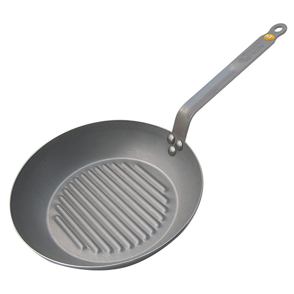 3011245613327 - Grillpfanne Mineral b Element 32 cm Eisenpfanne gerippt - De Buyer