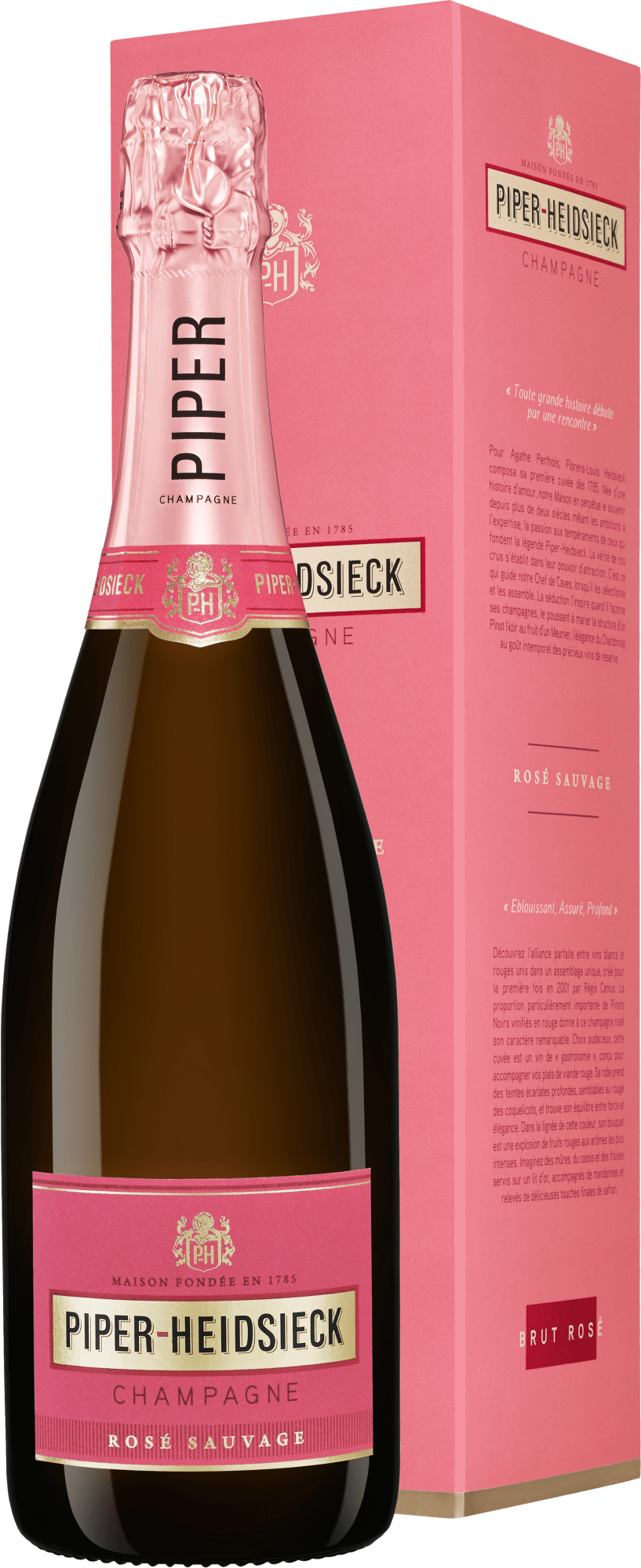 3018333003947 - Piper-Heidsieck Champagner Brut Rosé »Sauvage« in Geschenkverpackung