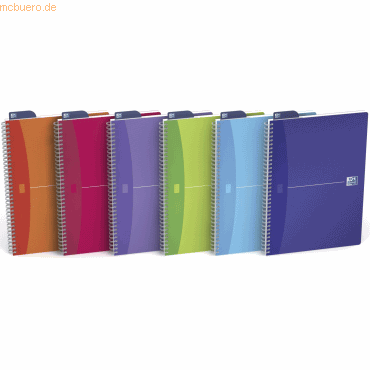 3020120029320 - Collegeblock My Colours A4 farbig sortiert liniert 90 Blatt 3020120029320 Oxford