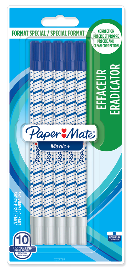 3026980273408 - PaperMate Tintenlöscher Magic + 10er Blisterkarte