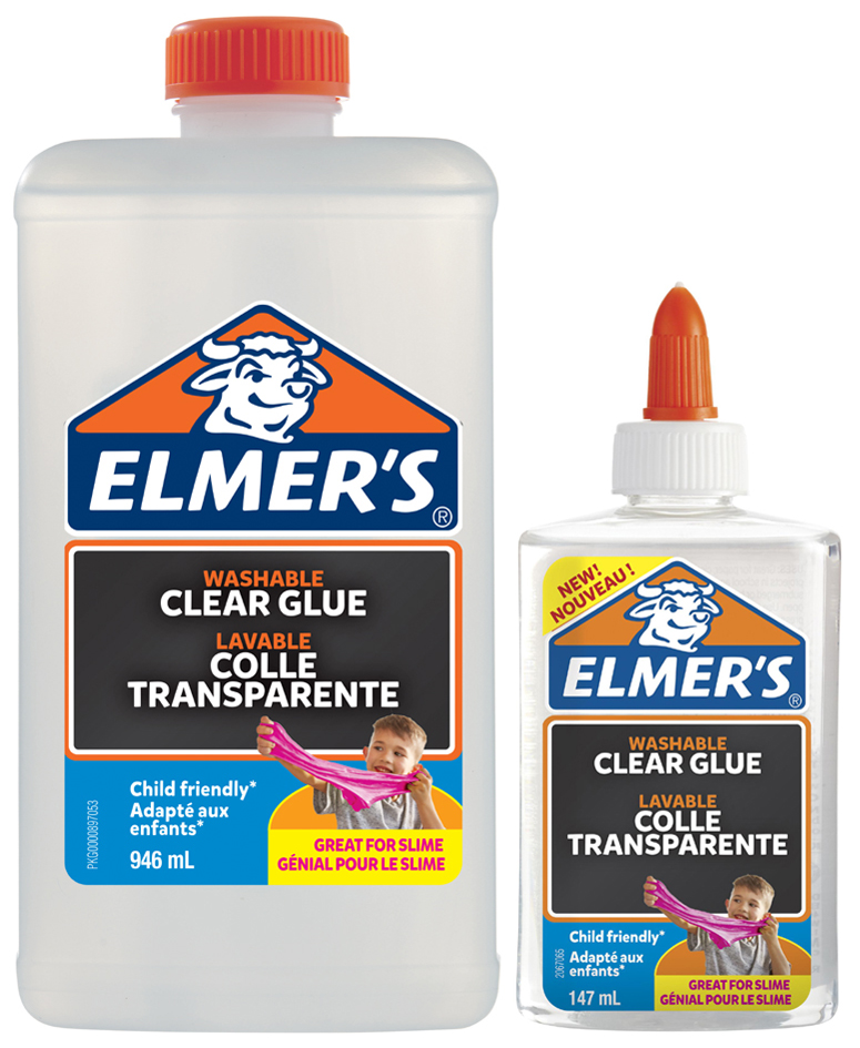 3026980772574 - Elmers Elmers Flüssiger Bastelkleber | transparent | 946 ml | Auswaschbarer Kinderkleber | Ideal zur Herstellung von Schleim