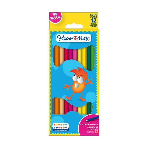 3026981664908 - Paper Mate Kids Buntstift 2166490 sort 12St 3026981664908 12 Stück