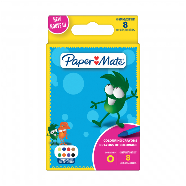 3026981682735 - Paper Mate Wachsmalstift 2168273 sort 8St 3026981682735 8 Stück