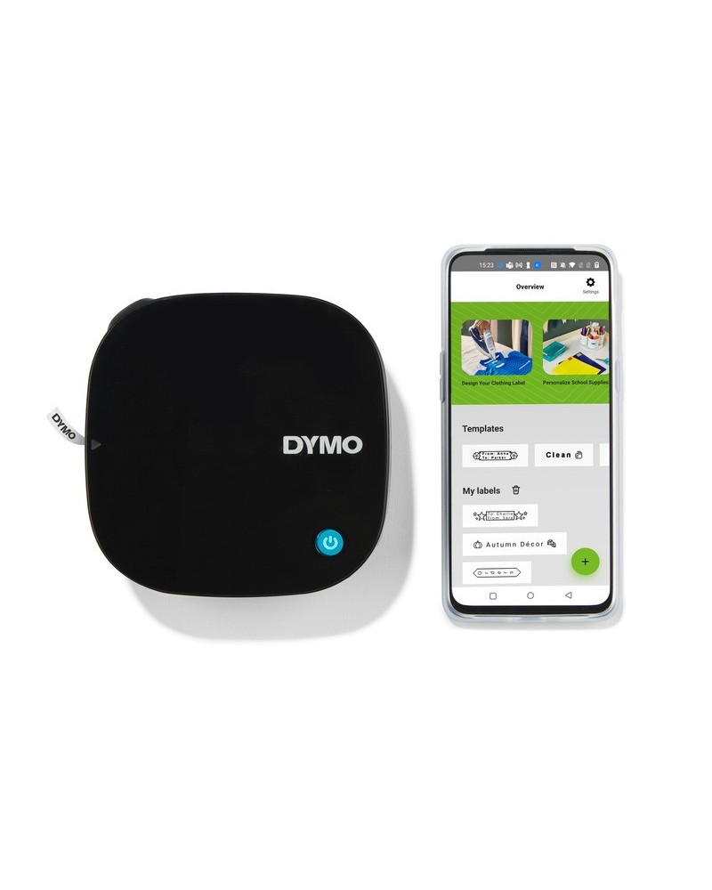 3026981728556 - DYMO LetraTag 200B-Beschriftungsgerät mit Bluetooth | kompakter Etikettendrucker | verbindet sich über Wireless Bluetooth-Technologie mit iOS und Android | inklusive 1 x Papierschriftband in Weiß