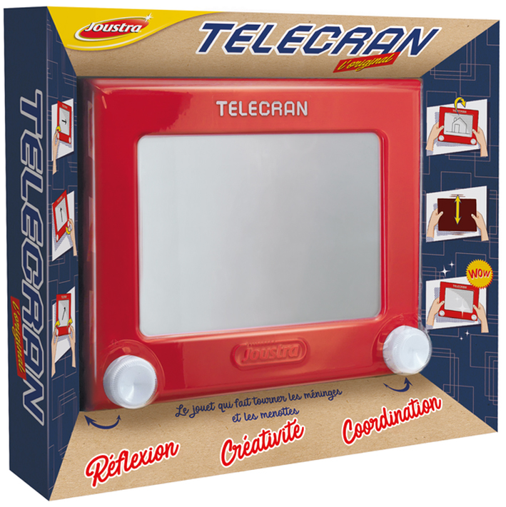 3028760414049 - Joustra Zeichentafel Zaubertafel TELECRAN ORIGINAL rot 3028760414049 - Joustra Zeichentafel Zaubertafel TELECRAN ORIGINAL rot
