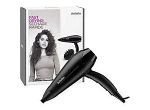 3030050153361 - BaByliss® Power Dry Haartrockner - D563DE - 3 Temperatur- und 2 Geschwindigkeitsstufen - 195 m Kabel - Inklusive Diffusor