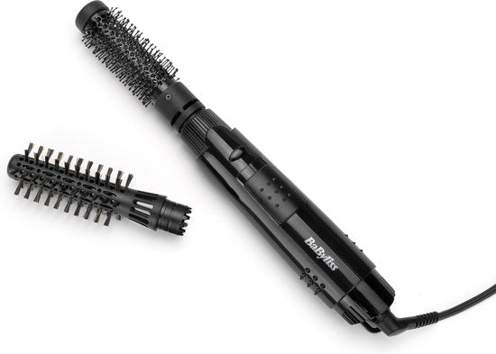 3030050185836 - BaByliss Smooth Shape Airstyler Haarbürste AS86E - Geeignet für kürzeres Haar - 2 Bürstenköpfe - Coolshot