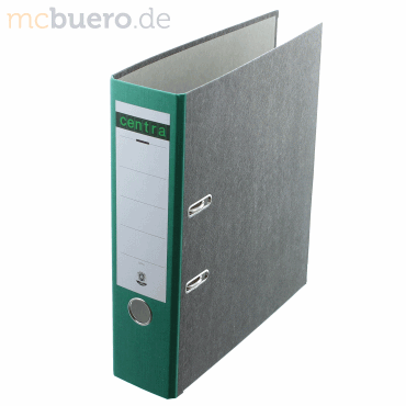 3034152201241 - Ordner Standard 220124 A4 80mm breit Karton Wolkenmarmor grün 3034152201241 Centra