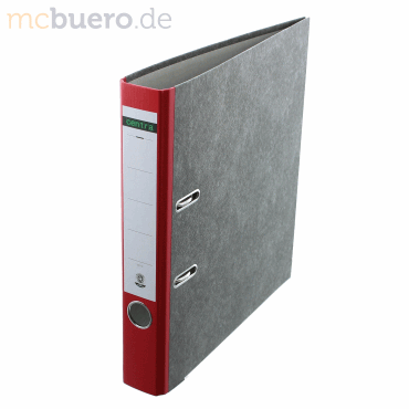 3034152211233 - Ordner Standard 221123 A4 52mm schmal Karton Wolkenmarmor rot 3034152211233 Centra