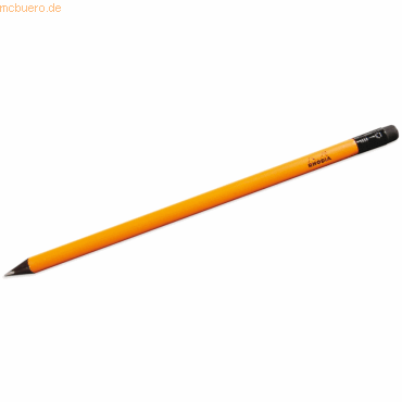 3037920090207 - 25 x Bleistift orange schwarz mit Radierer