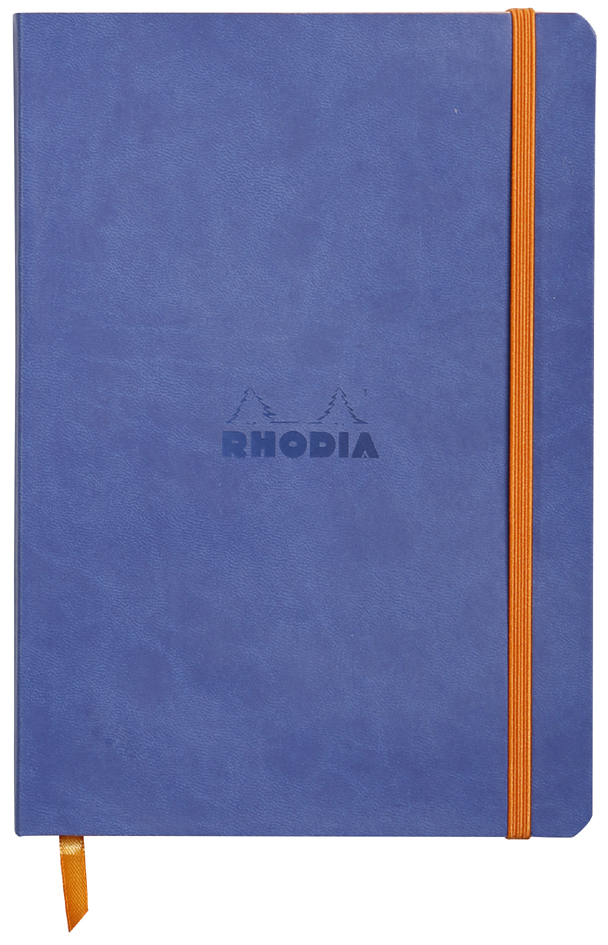 3037921174081 - Rhodiarama flexi Blattes Notizbuch A5 80 Blatt liniert Papier elfenbein 90g Zaphir Blattau Kartoniert (TB)