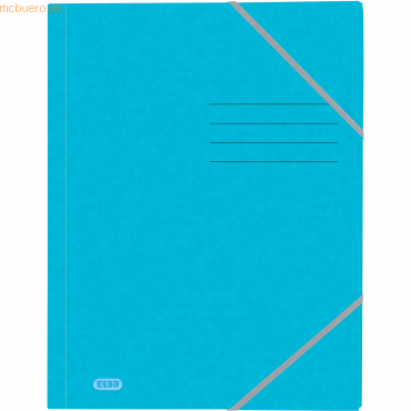3045050410291 - Eckspannmappe TOP FILE+ 400116323 A4 hellblau Karton 390g mit 3 Einschlagklappen 3045050410291 Oxford