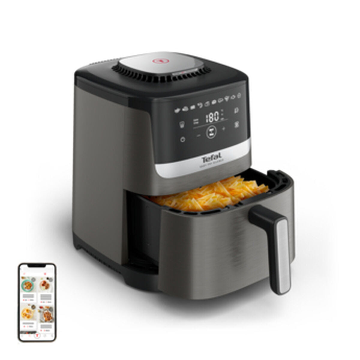 3045387293772 - Heißluftfritteuse EY551HE0 Schwarz Grau 5 L 3045387293772 - Heißluftfritteuse EY551HE0 Schwarz Grau 5 L