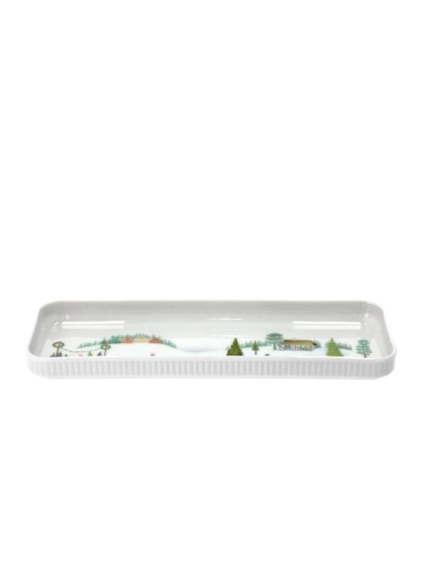 3050910357746 - Dish rectangular Winter 36 x 12 cm White Ovenproof porcelain