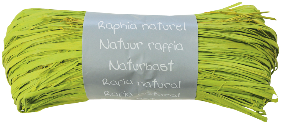 3065501960199 - Raffia-Naturbast limonengrün