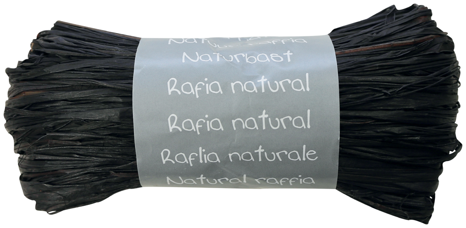 3065501960298 - Raffia-Naturbast schwarz