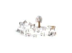 3070900080003 - Bastelset MALEN UND STECKEN – BAUERNHOF 16-teilig