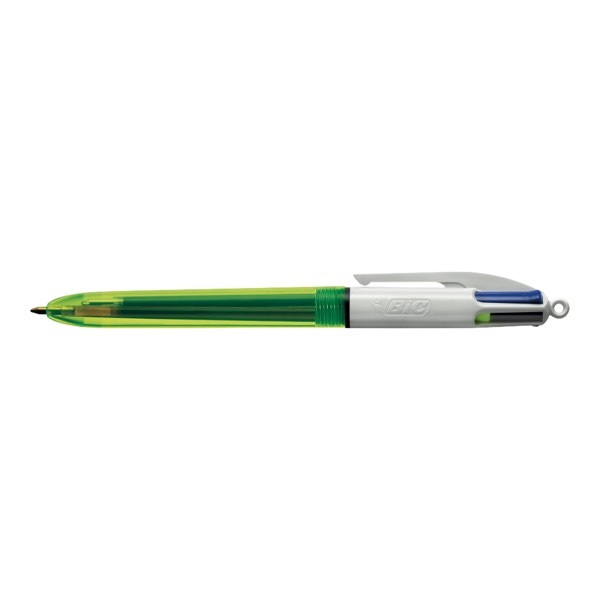 3086123415263 - 4-Farbkugelschreiber BIC 933948 4 Colour Fluo Strichstärke 04mm 3086123415263 Bic