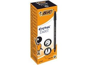 3086123594142 - BIC Cristal Exact Kugelschreiber Schwarz Extra Fein 028 mm 20 Stück