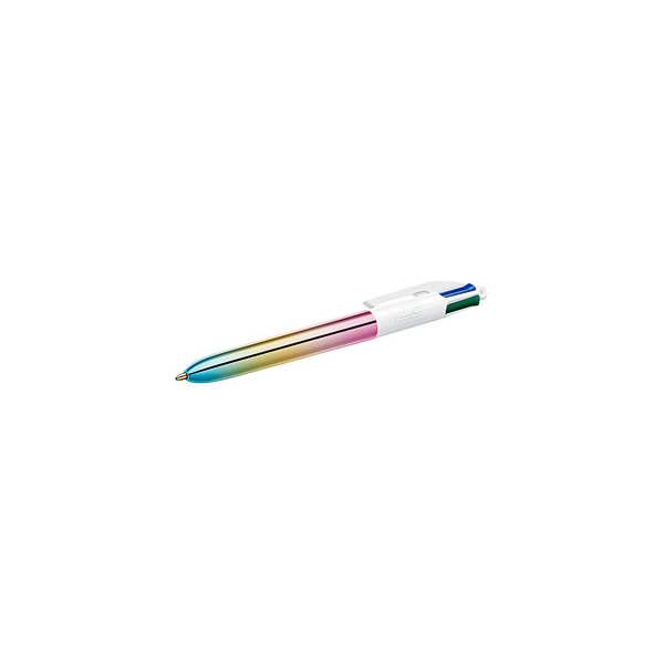 3086123713871 - BIC 4 Colours Gradient Kugelschreiber Blau Grün Rot Schwarz Mittel 04 mm Nachfüllbar