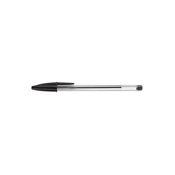 3086123734579 - Cristal Kugelschreiber mit Kappe Stärke M - 04 mm - schwarz - 4 Stück 3086123734579 BIC 4 Stück