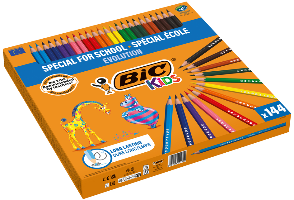 3086124001052 - BIC KIDS Buntstifte Evolution ecolutions 144er Pack