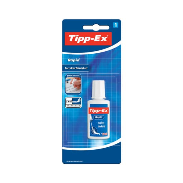 3086126100272 - Korrekturfluid Rapid - Flasche à 25ml weiß Blister à 1 Stück