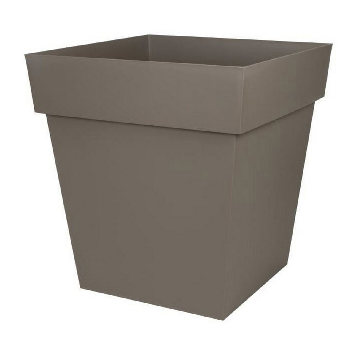 3086960256623 - Blumentopf Tuscan Taupe Kunststoff karriert Ø 50 cm (495 x 495 x 525 cm)