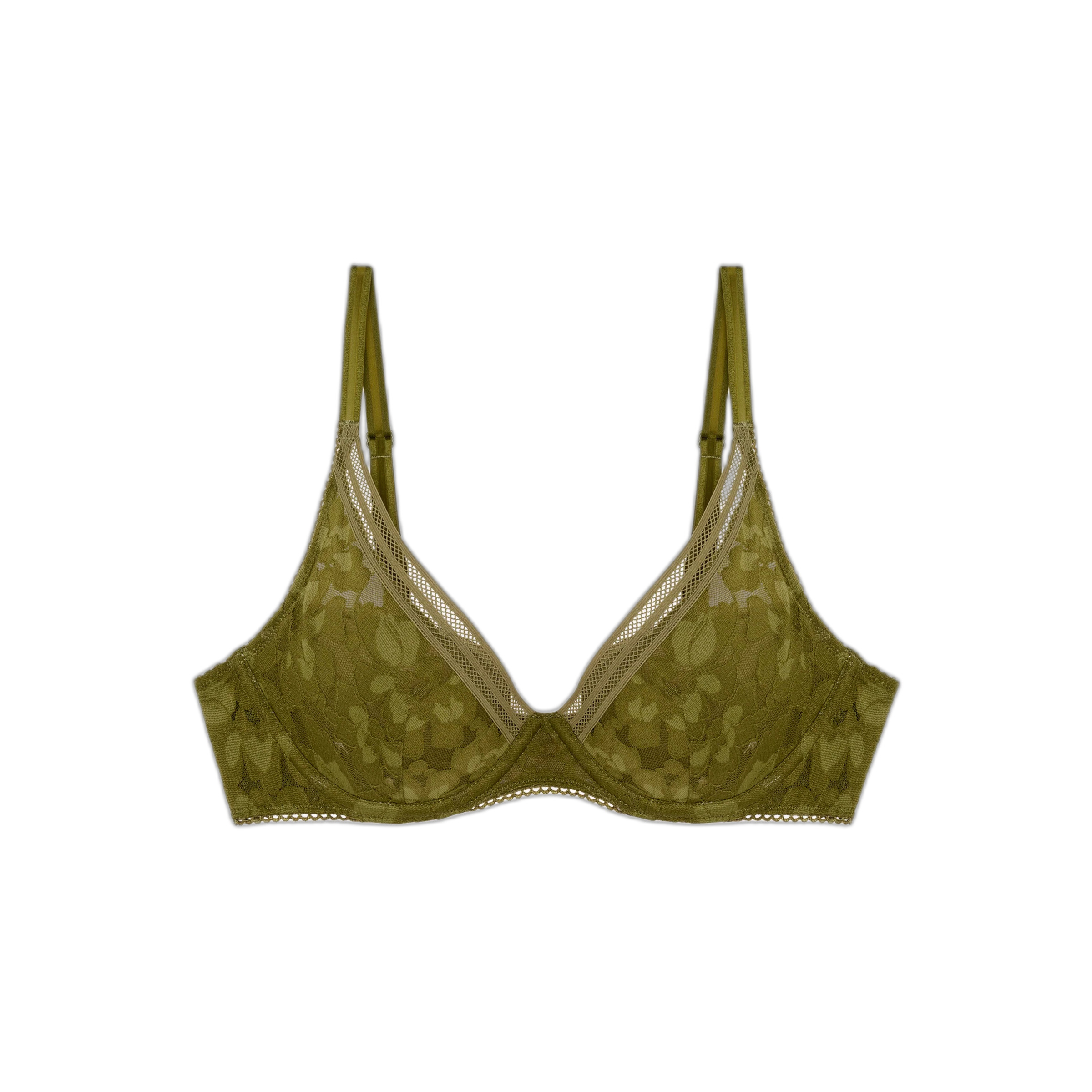 3106431105127 - Damen gepolsterter Bikini-BH mit tiefem Ausschnitt Gardenia