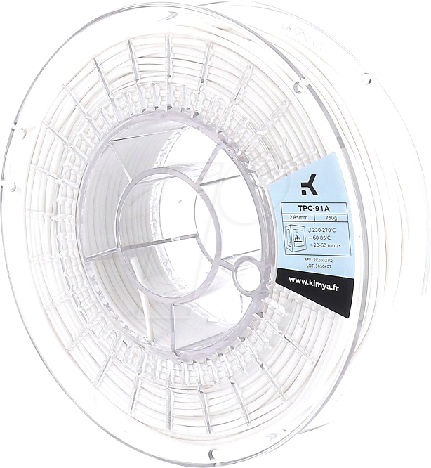 3112539767006 - KIMYA PE2002TQ - Filament TPC-91A Weiß 285 mm 750 g