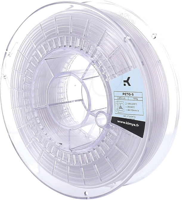 3112539767686 - KIMYA PT2006TQ - Filament PETG-S Transluzent 285 mm 750 g