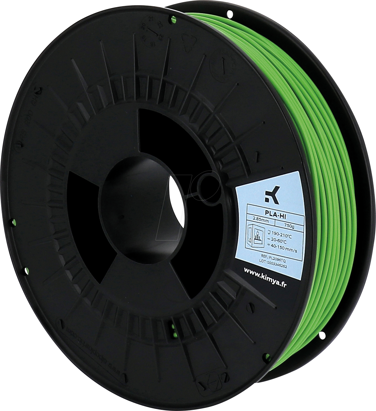 3112539794064 - KIMYA PL2096TQ - Filament PLA-HI Grün 285 mm 750 g