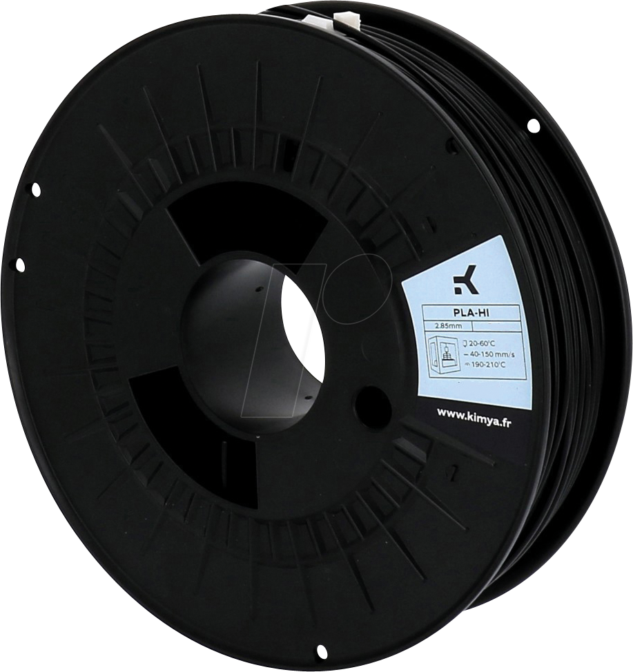 3112539795030 - KIMYA PL2100TQ - Filament PLA-HI Schwarz 285 mm 2200 g