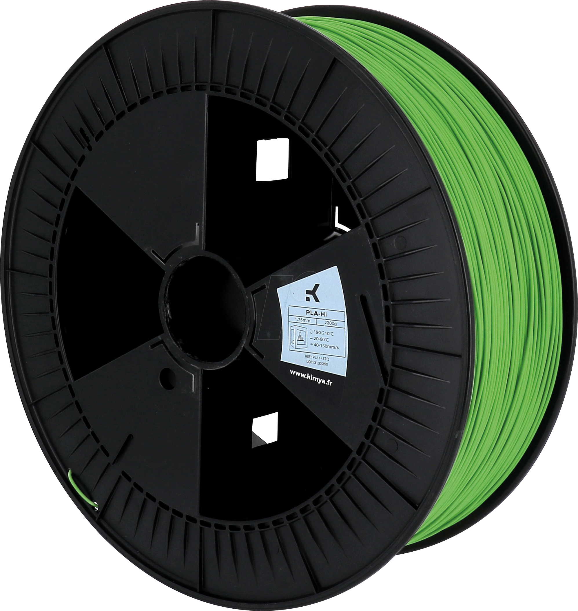 3112539795115 - KIMYA PL2106TQ - Filament PLA-HI Grün 285 mm 2200 g