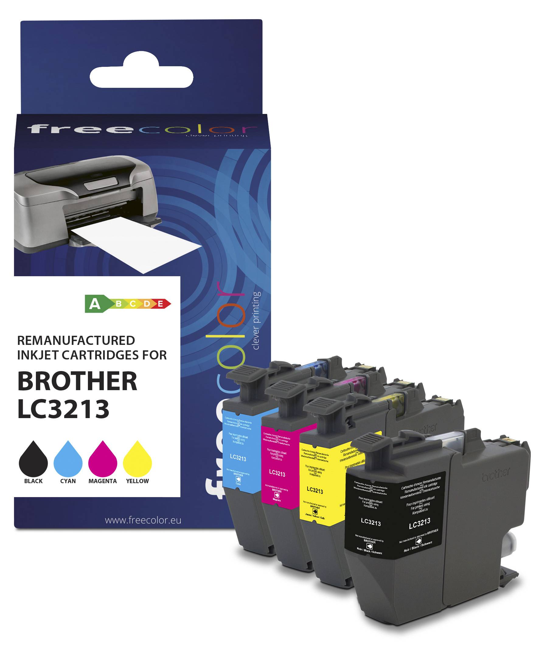 3112539918309 - Patrone Brother LC3213 Multipack BK M C Y remanufactured