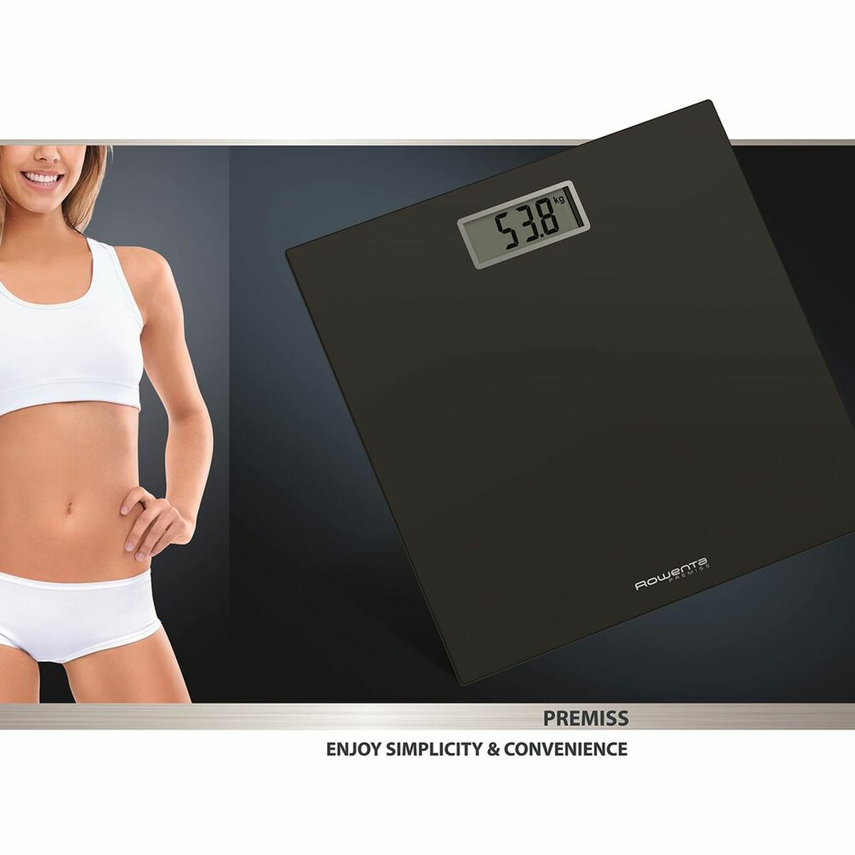 3121040078921 - Digitale Personenwaage BS1400V0 Schwarz Verre trempé