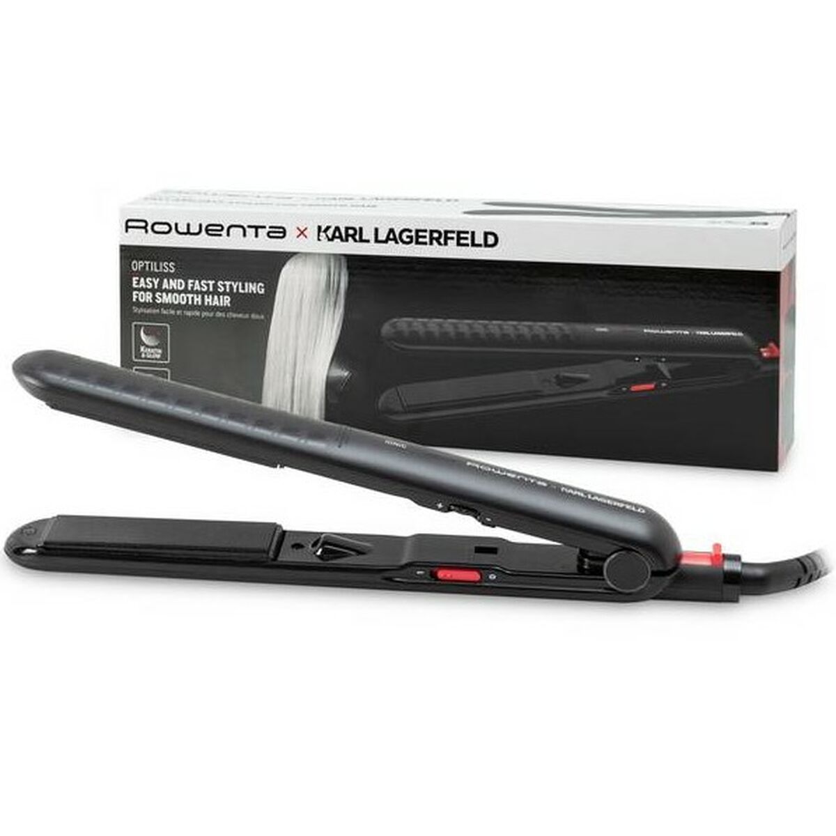 3121040084922 - Hair Straightener SF321L Black Red