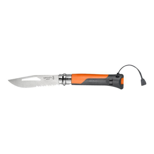 3123840015779 - Outdoor No 8 Sea-Mountain Arbeitsmesser - Klappmesser Taschenmesser Säge Farbe orange grau