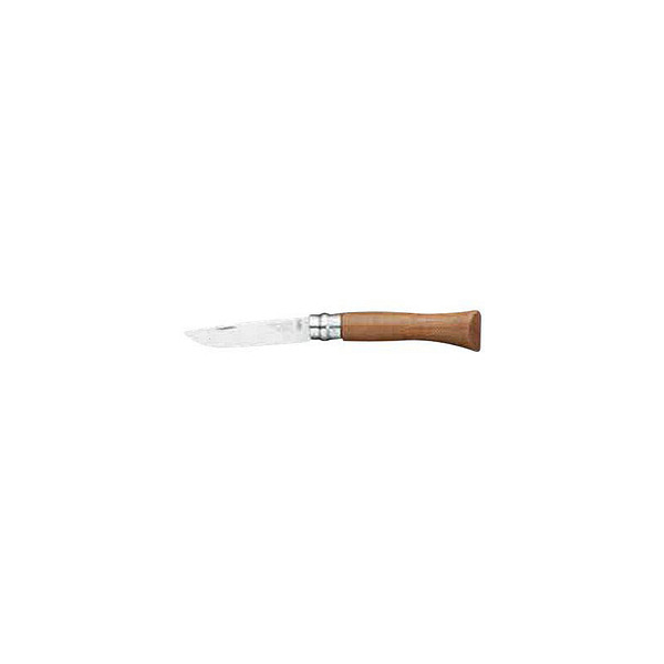 3123840020254 - Opinel Luxusmesser N06 Inox mit Walnussholzgriff - Elegant und Sicher