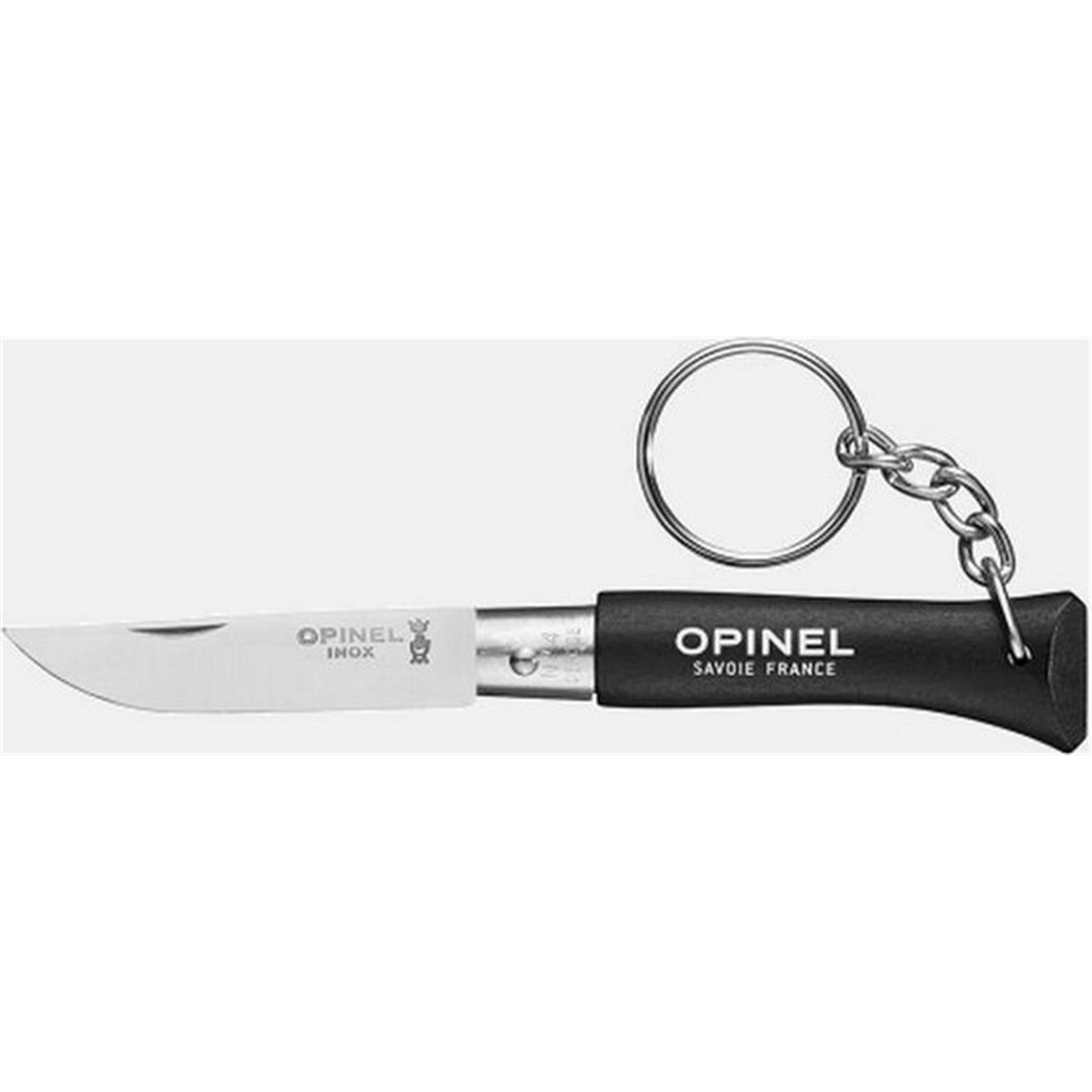 3123840022685 - Opinel N° 4 Schlüsselanhänger Schwarz - Set von 6 Stück