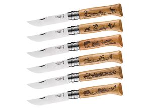 3123840026287 - Taschenmesser Animalia 08 Tier Motiv Klapp Messer Camping Edelstahl Holz Farbe Bär