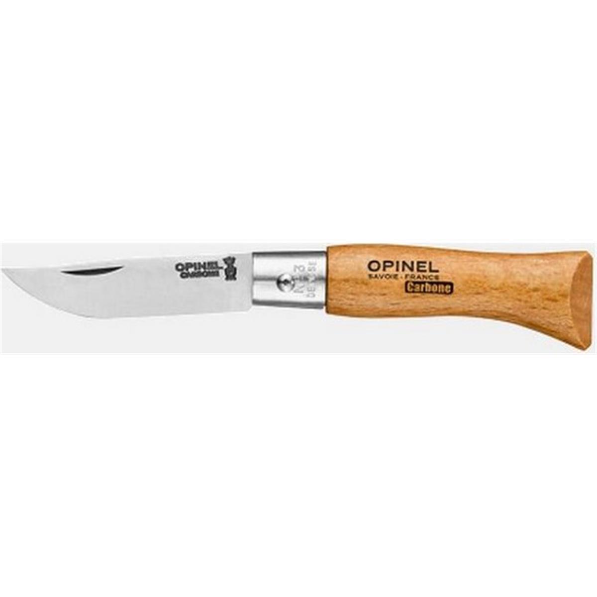 3123841110305 - Opinel Klassisches Messer N3 mit 4 cm Klinge aus Kohlenstoffstahl und Buchenholzgriff