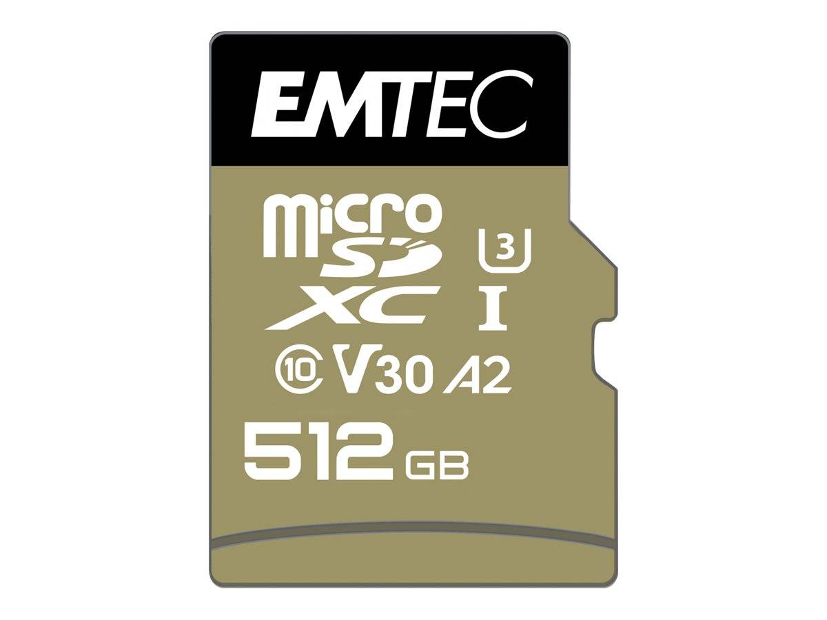 3126170173843 - MicroSD 512GB SDXC (CLASS10) Speedin V30 A1 4K Adapt ECMSDM512GXC10SP