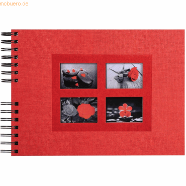 3130630162452 - Passion Spiralfotoalbum Hardback Papier 22 x 32 x 3 cm Rot